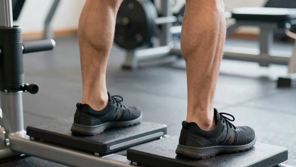 adjust foot position for targeted muscles