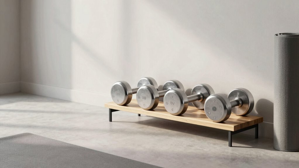 affordable space saving adjustable dumbbells