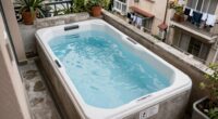 balcony plunge limits drainage