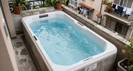 balcony plunge limits drainage