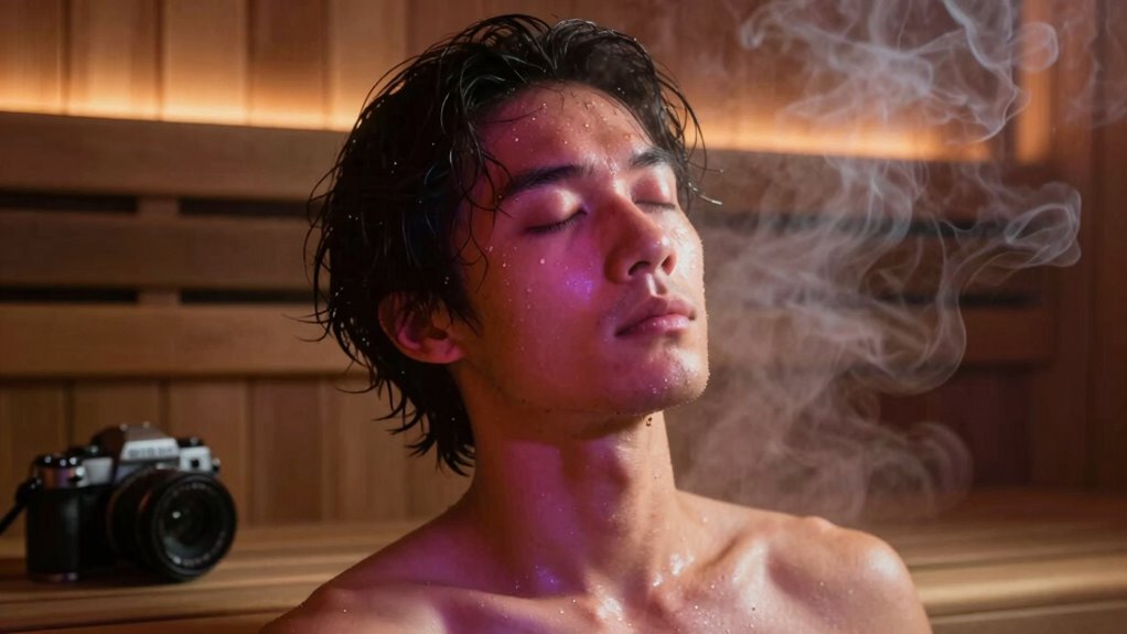 blood pressure drops in sauna