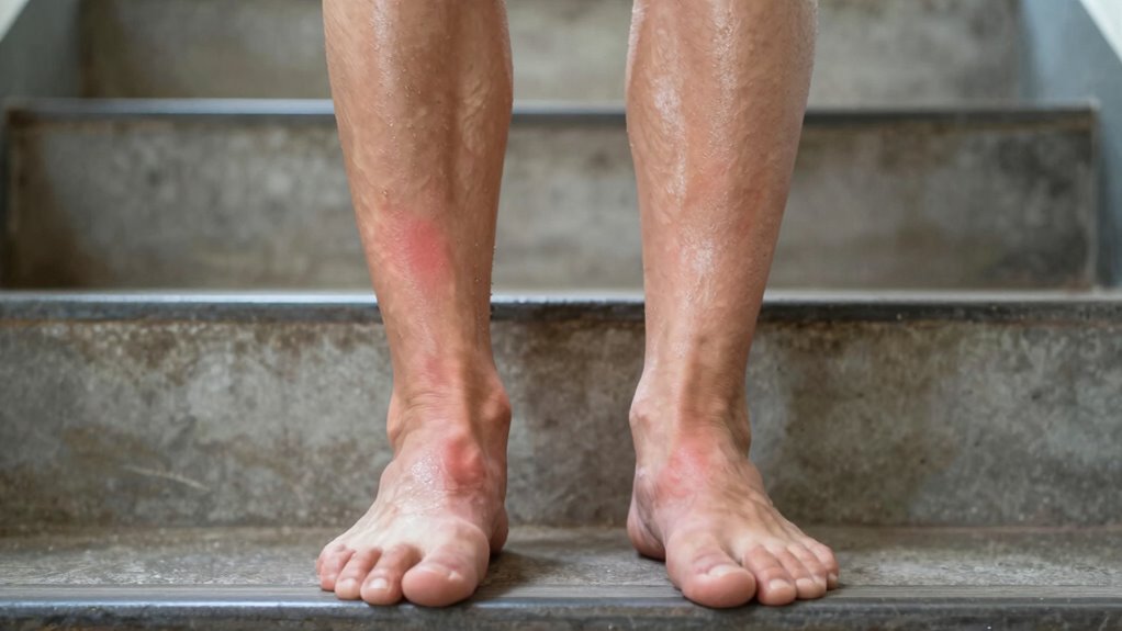 calf and ankle fatigue