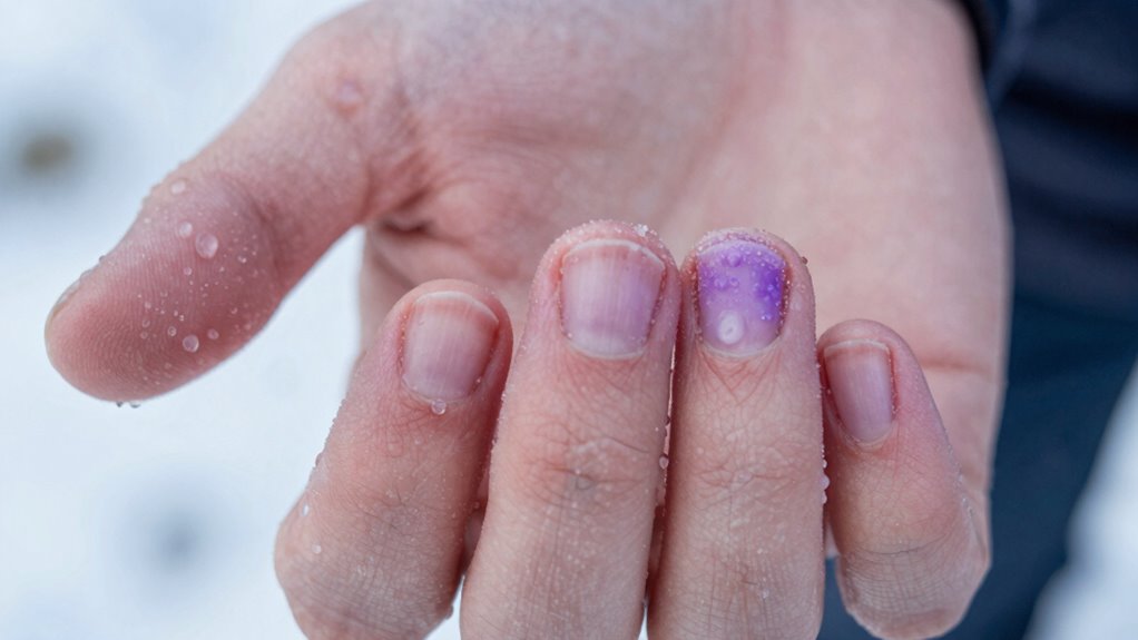 cold induced blood vessel spasms