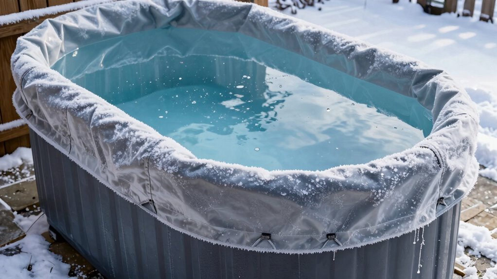 cold plunge winter protection