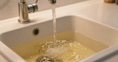 common causes of discolored water
