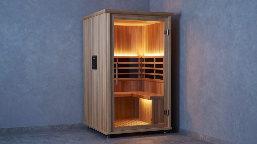 compact easy installation sauna