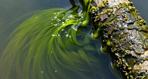 distinguishing algae and biofilm