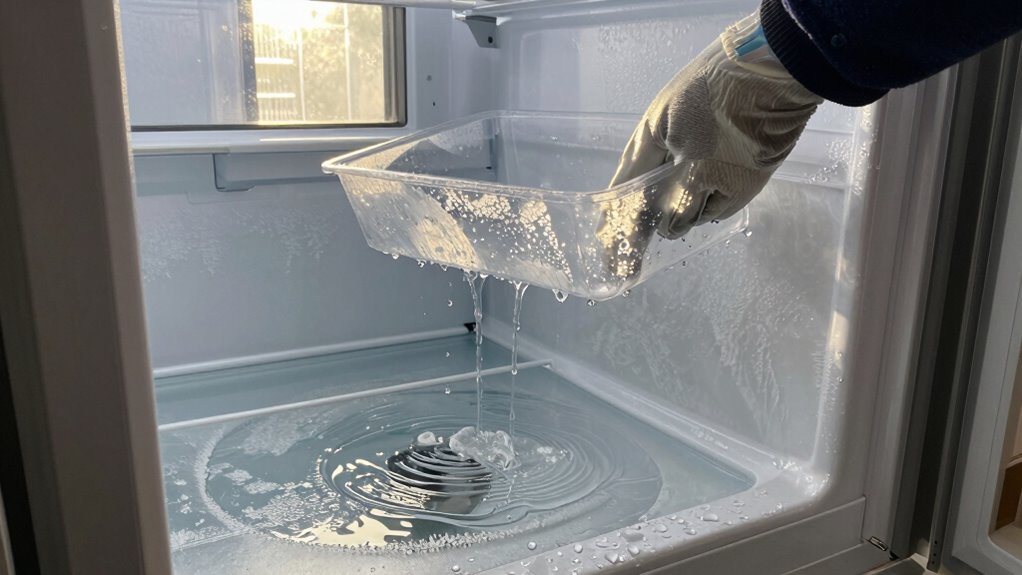 effective freezer water drainage