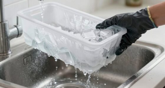 freezer defrosting and draining