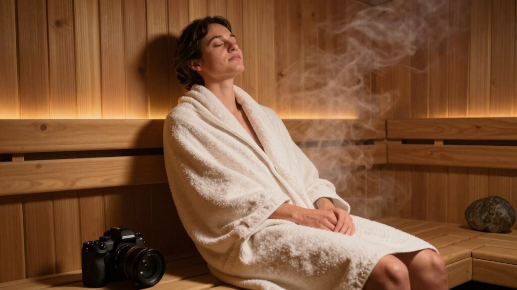 gradual sauna warm up