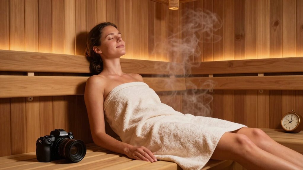 hydrate rest and safely sauna