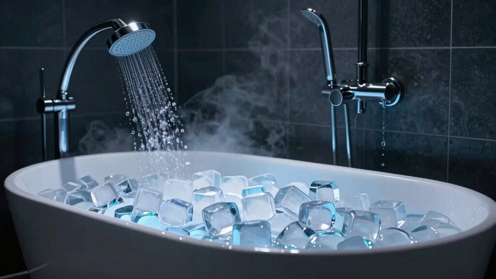 ice and cold water temperatures