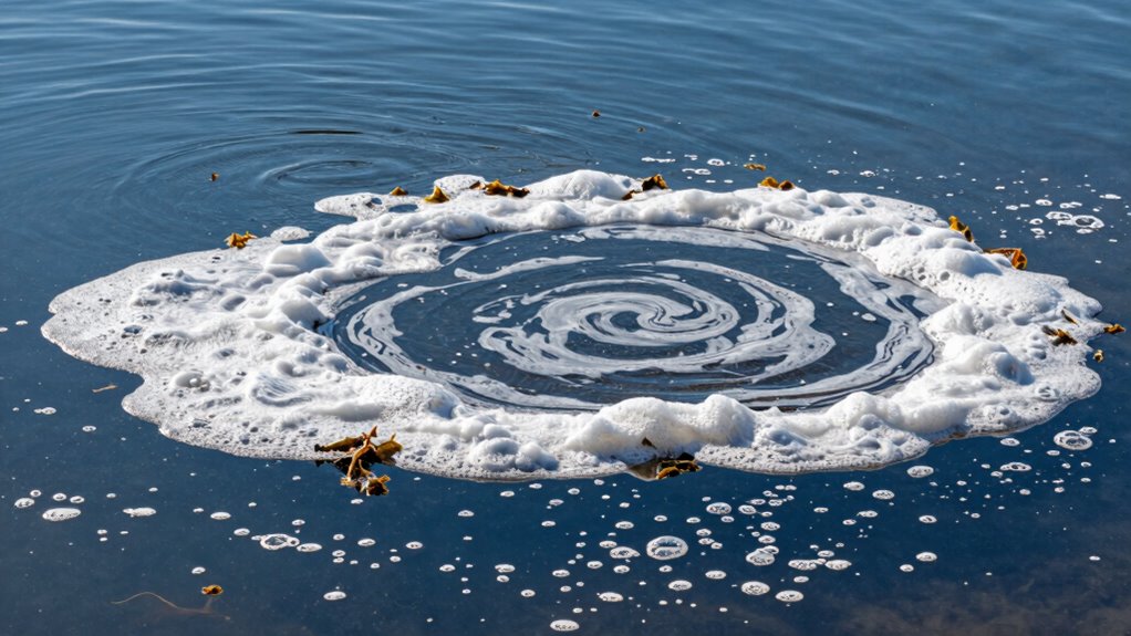 identify pollution through foam