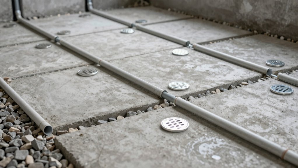 install drainage before flooring