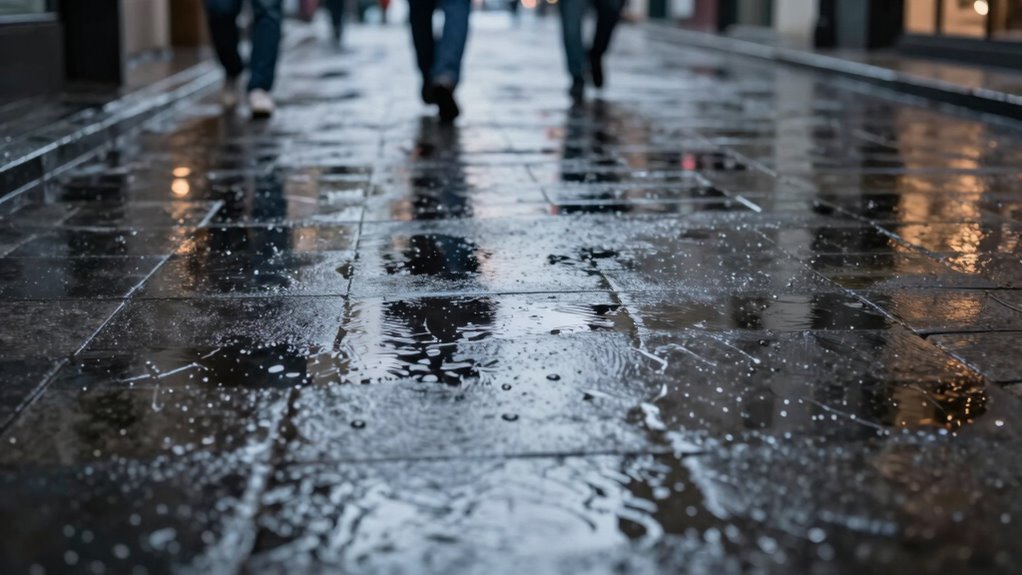 liquid layers reduce traction