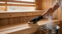 maintain clean sauna regularly