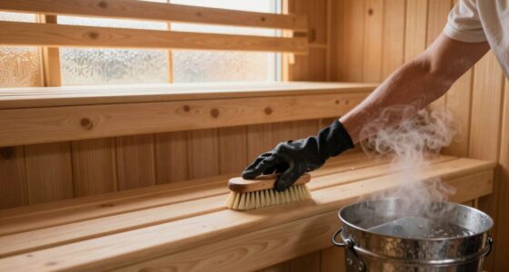maintain clean sauna regularly