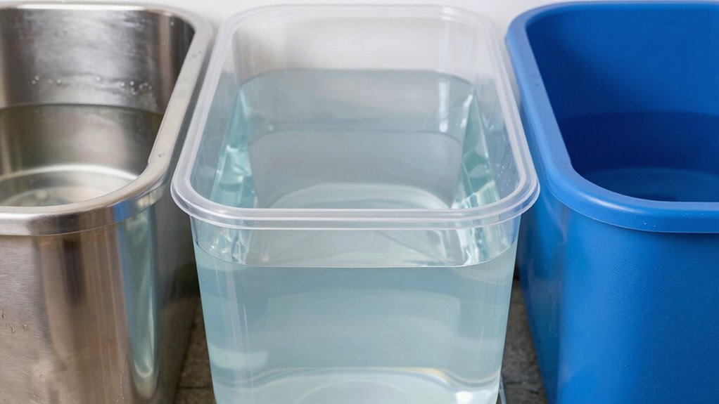 material comparison for cold plunges