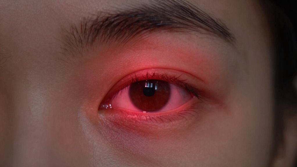 monitor eye symptoms closely