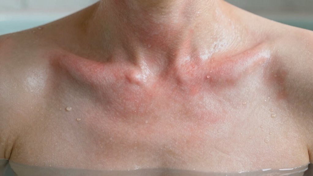 monitor skin for irritation