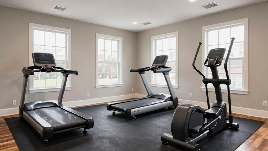 optimal exercise space placement