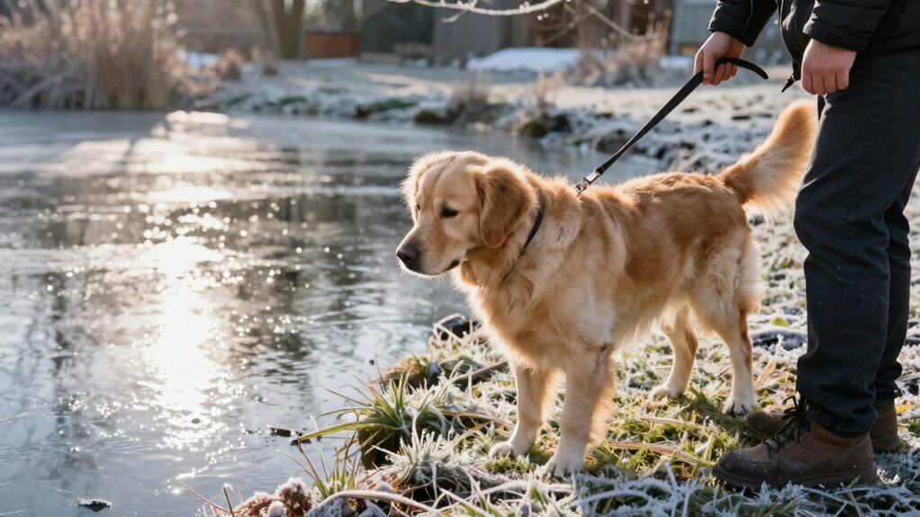 pets water and cold attraction