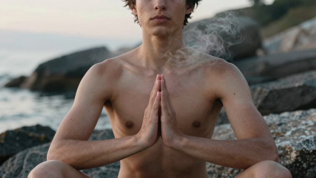 practice calm breathing technique