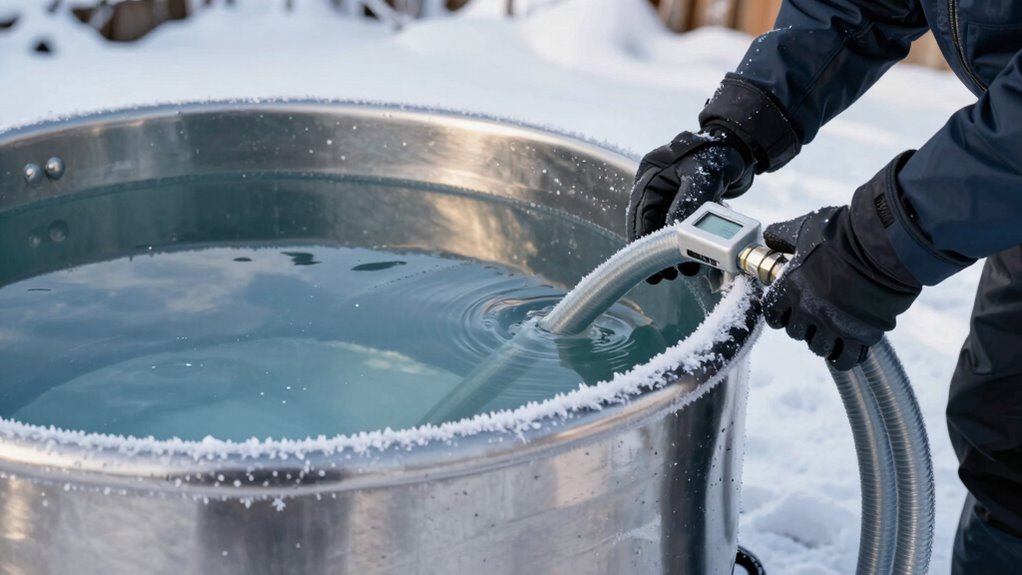 pre winter cold plunge maintenance