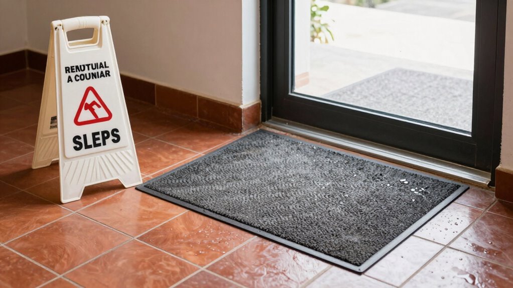 prevent water damage and slips