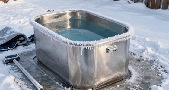 protect cold plunge from freezing