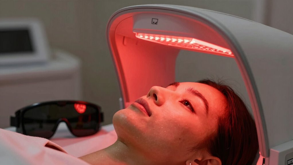 protect eyes during therapy