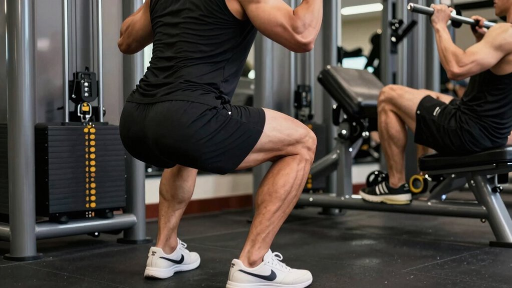 quadriceps dominate muscle activation