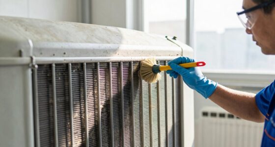 quick condenser cleaning routine