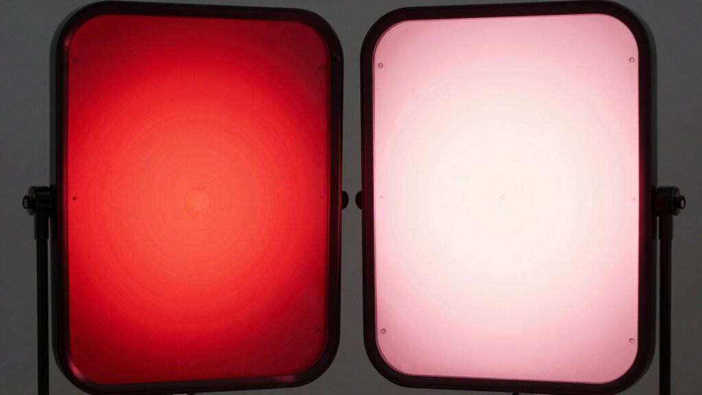red and near infrared wavelengths
