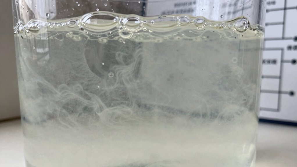 reducing bubbles for clear water