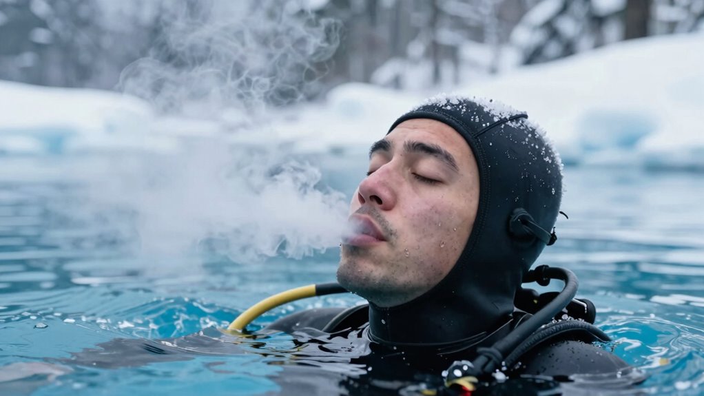 relaxed steady breathing