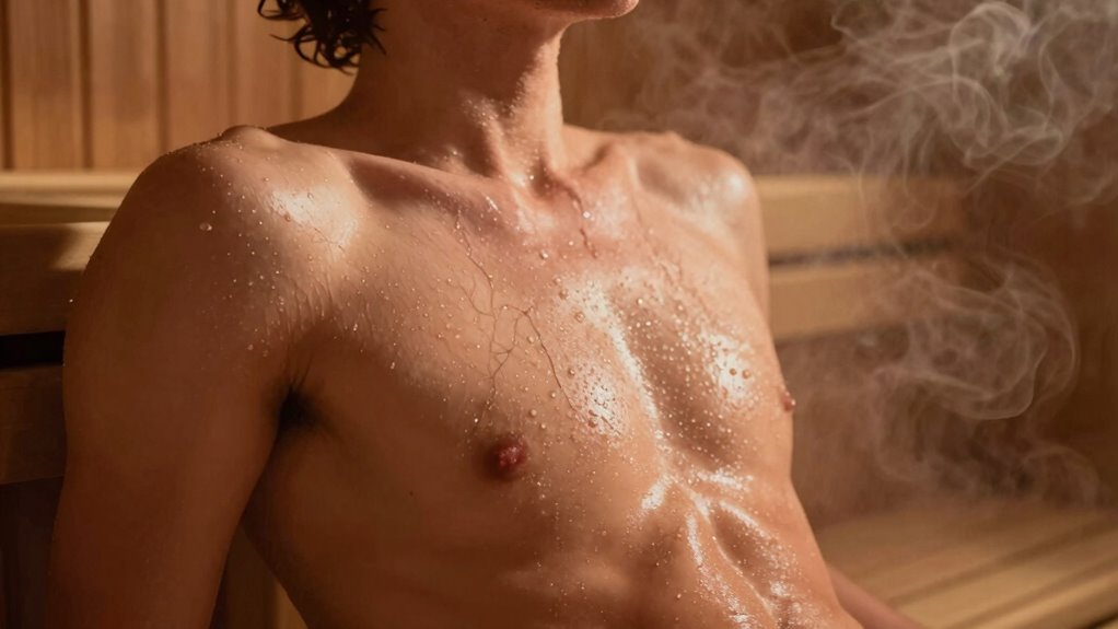 sauna heat increases blood flow