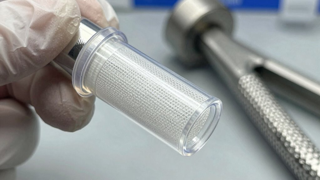 selects appropriate micron filter