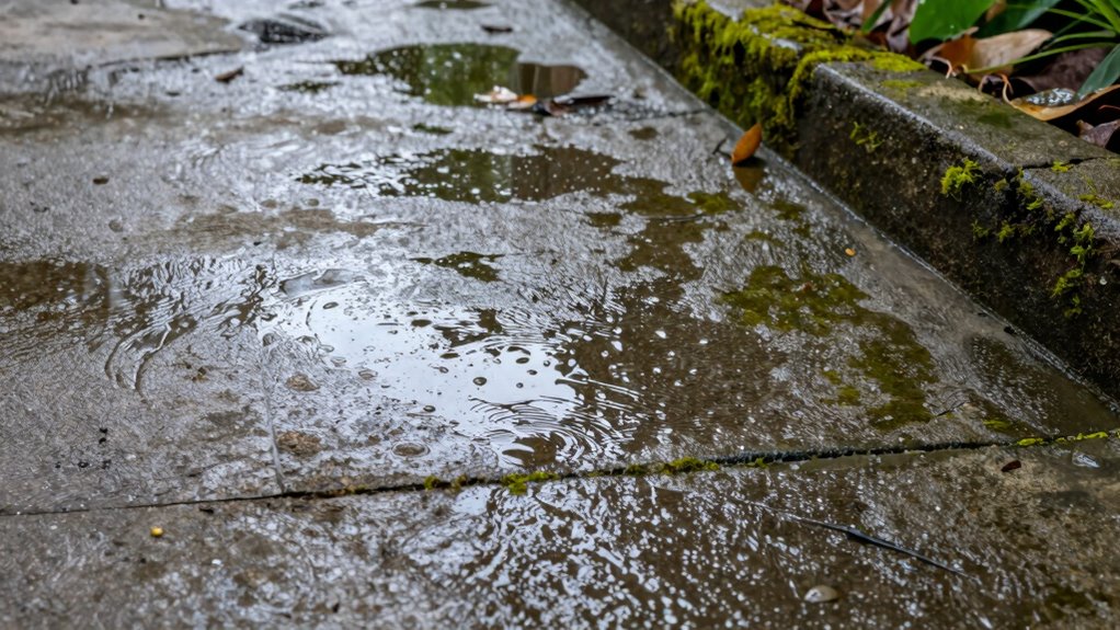 spot wet shiny floors