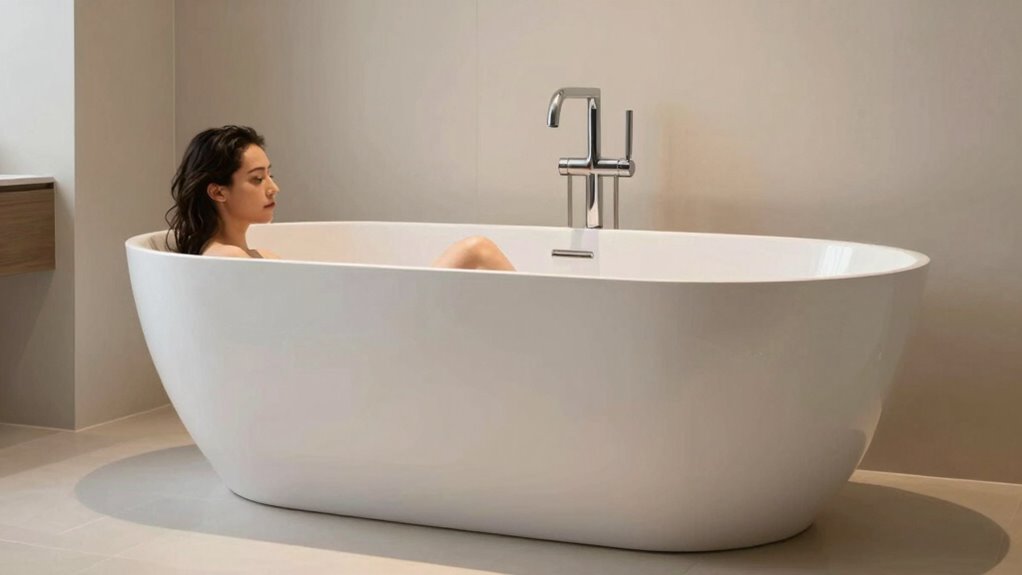 tall comfortable bathtub features