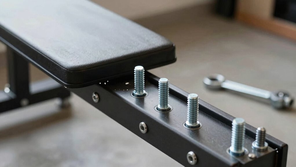 tighten bolts regularly