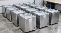 top garage chest freezers