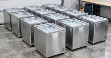 top garage chest freezers