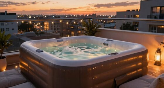 top small space inflatable hot tubs