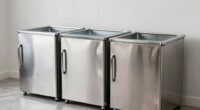 top stainless cold freezers