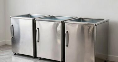 top stainless cold freezers