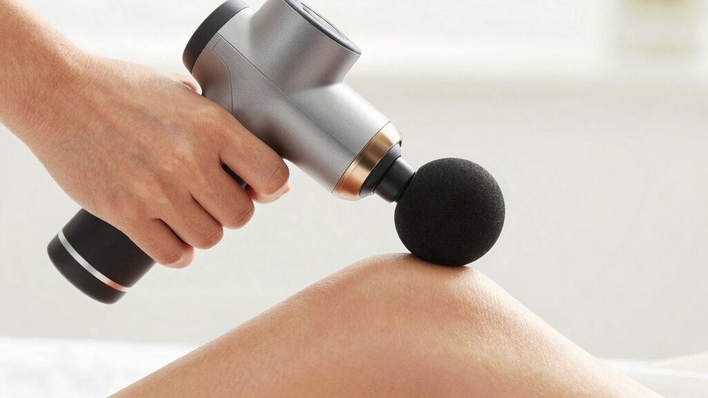 use massage gun briefly