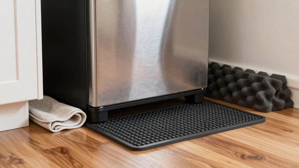 use vibration dampening pads