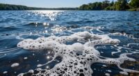 water foam indicates pollution