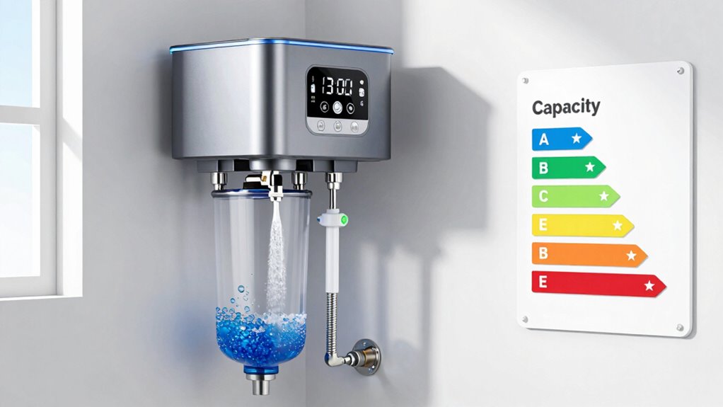 water hardness capacity installation